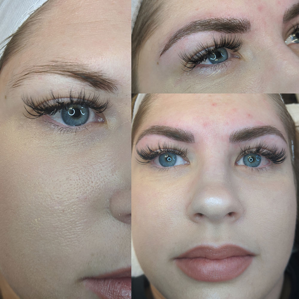 Eyebrow Microblading Before and After